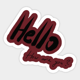 Hello Sticker